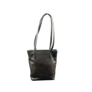 Vintage Coach Black Leather Lunch Tote Small Shoulder Bag Mexico 9077